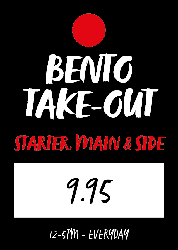 BENTO TAKE-OUT STARTER MAIN & SIDE £9.95